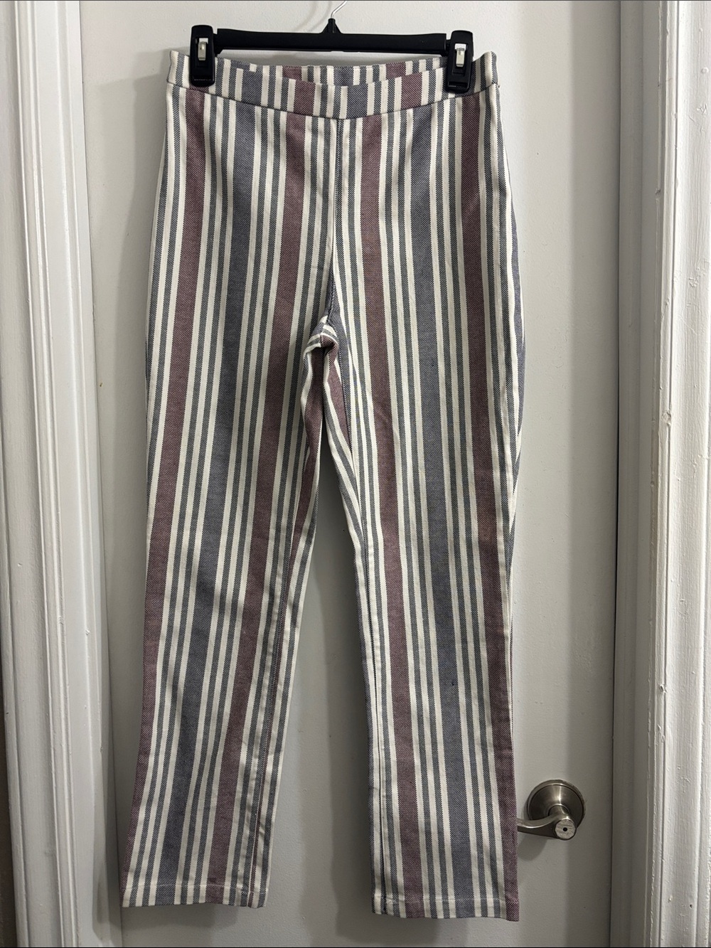 Free People Striped High-Waist Pants